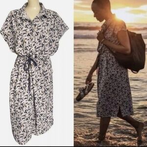Rei Co-op Cape Midi Floral Shirtdress Camo Outdoor Gorpcore Modest Sustainable